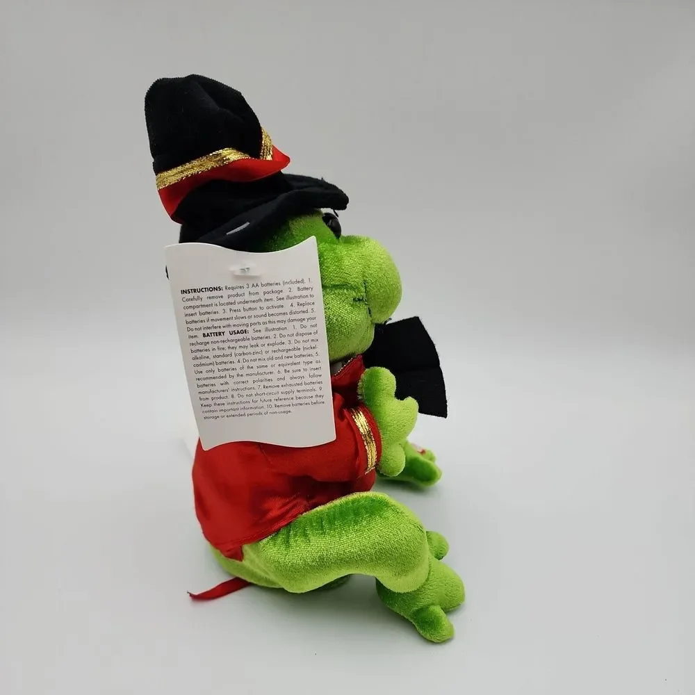 Vintage Gemmy Frogz Rock It Dancing Animated Carol Frog Sings‎ 